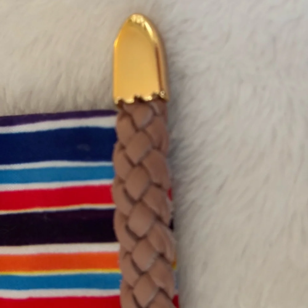 Brighton Roped Heart Pink Braided Bracelet with Gold Heart Accents - Picture 6 of 11